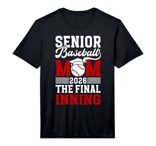 Mens Baseball Senior Mom 2026 Final T-Shirt - Custom Art Print for Adults - T-Shirt, Sweatshirt, Hoodie