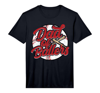 Mens Dad Ballers Funny Baseball T-Shirt - Streetwear Style for Adults - T-Shirt, Sweatshirt, Hoodie