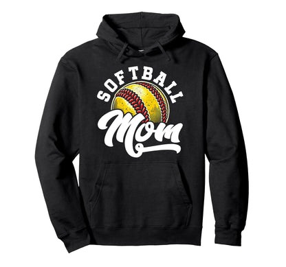 Softball Mom Softball Catcher Pitcher Hoodie - Aesthetic Graphic Unisex - T-Shirt, Sweatshirt, Hoodie