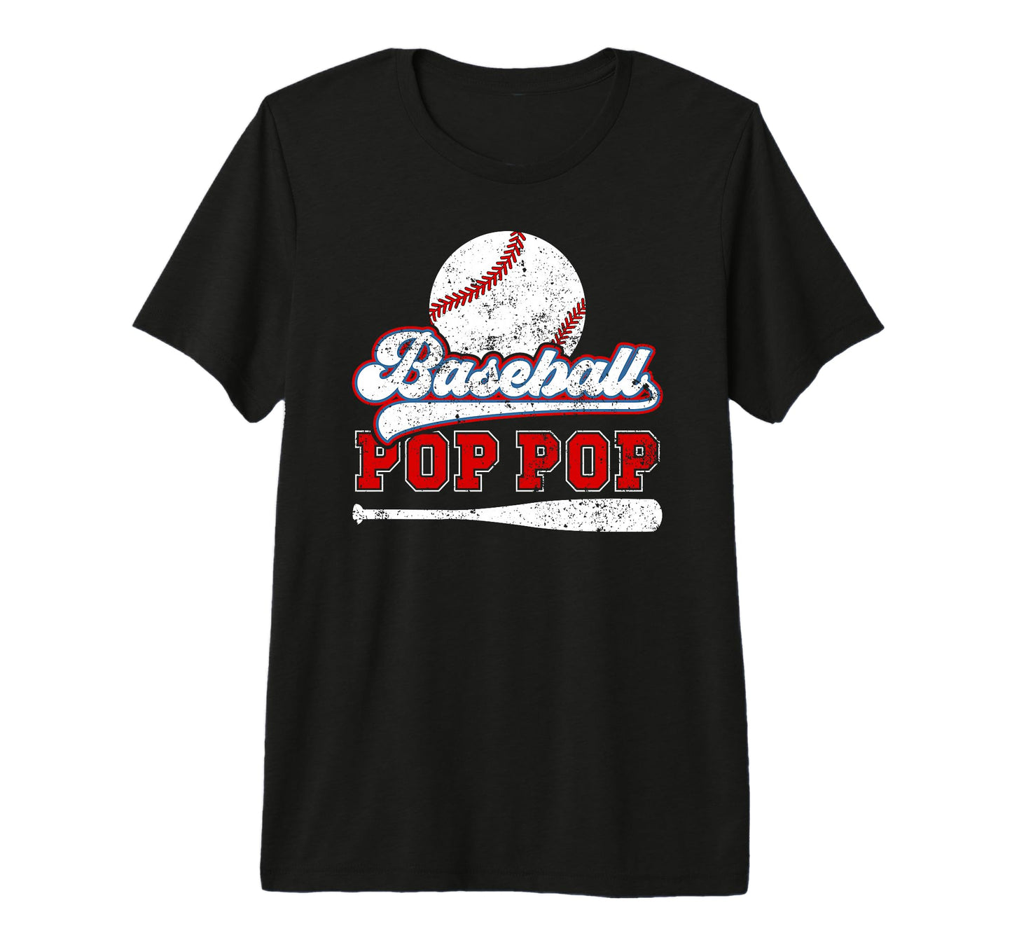 Mens Baseball Pop Pop Grandpa Best Pop Pop T-Shirt - Unique Graphic Unisex - T-Shirt, Sweatshirt, Hoodie