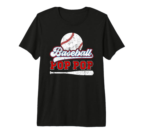 Mens Baseball Pop Pop Grandpa Best Pop Pop T-Shirt - Unique Graphic Unisex - T-Shirt, Sweatshirt, Hoodie