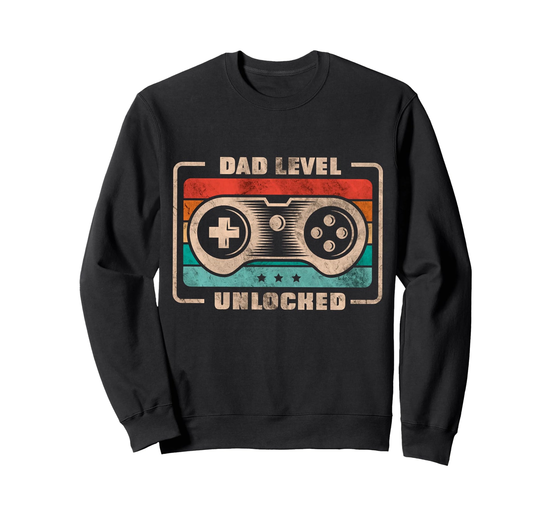 Funny New Dad Dad Level Sweatshirt - Casual Everyday Wear for Adults - T-Shirt, Sweatshirt, Hoodie
