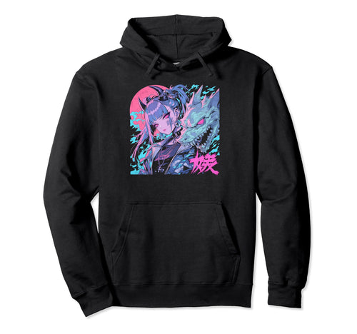 Goth Grunge Demon Anime Waifu Horror Alt Hoodie - Minimalist Print Unisex - T-Shirt, Sweatshirt, Hoodie