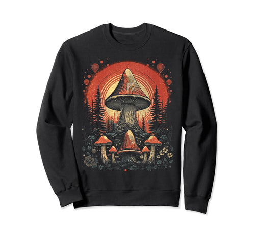 Grunge Mushroom Goth Fungi 60 Sweatshirt - Graphic Print for Adults - T-Shirt, Sweatshirt, Hoodie