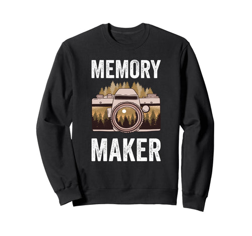 Memory Maker Photography Camera Sweatshirt - Unique Graphic Unisex - T-Shirt, Sweatshirt, Hoodie