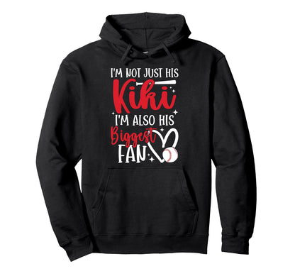 His Biggest Fan Baseball Kiki Hoodie - Fun Novelty Design Men Women - T-Shirt, Sweatshirt, Hoodie