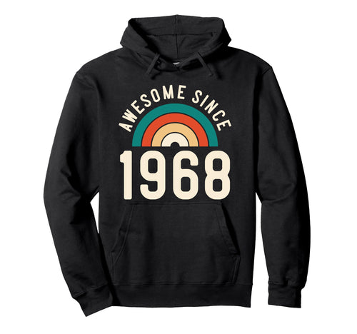 Awesome Since 1968 Rainbow 54Th Hoodie - Custom Art Print Men Women - T-Shirt, Sweatshirt, Hoodie