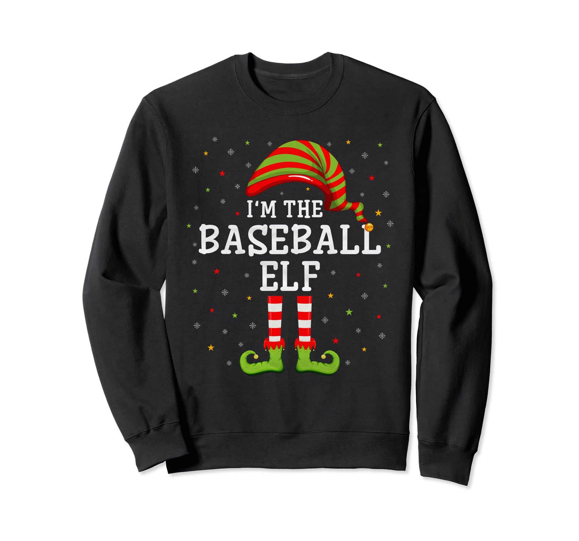 Baseball Elf Group Matching Im Sweatshirt - Aesthetic Graphic Men Women - T-Shirt, Sweatshirt, Hoodie