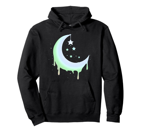 Pastel Moon Goth Vaporwave Hoodie - Minimalist Print Unisex - T-Shirt, Sweatshirt, Hoodie