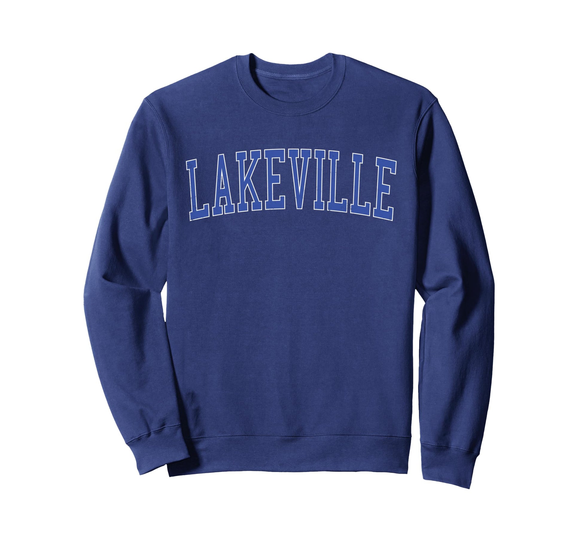 Lakeville Mn Distressed Blue Sweatshirt - Custom Art Print Men Women - T-Shirt, Sweatshirt, Hoodie