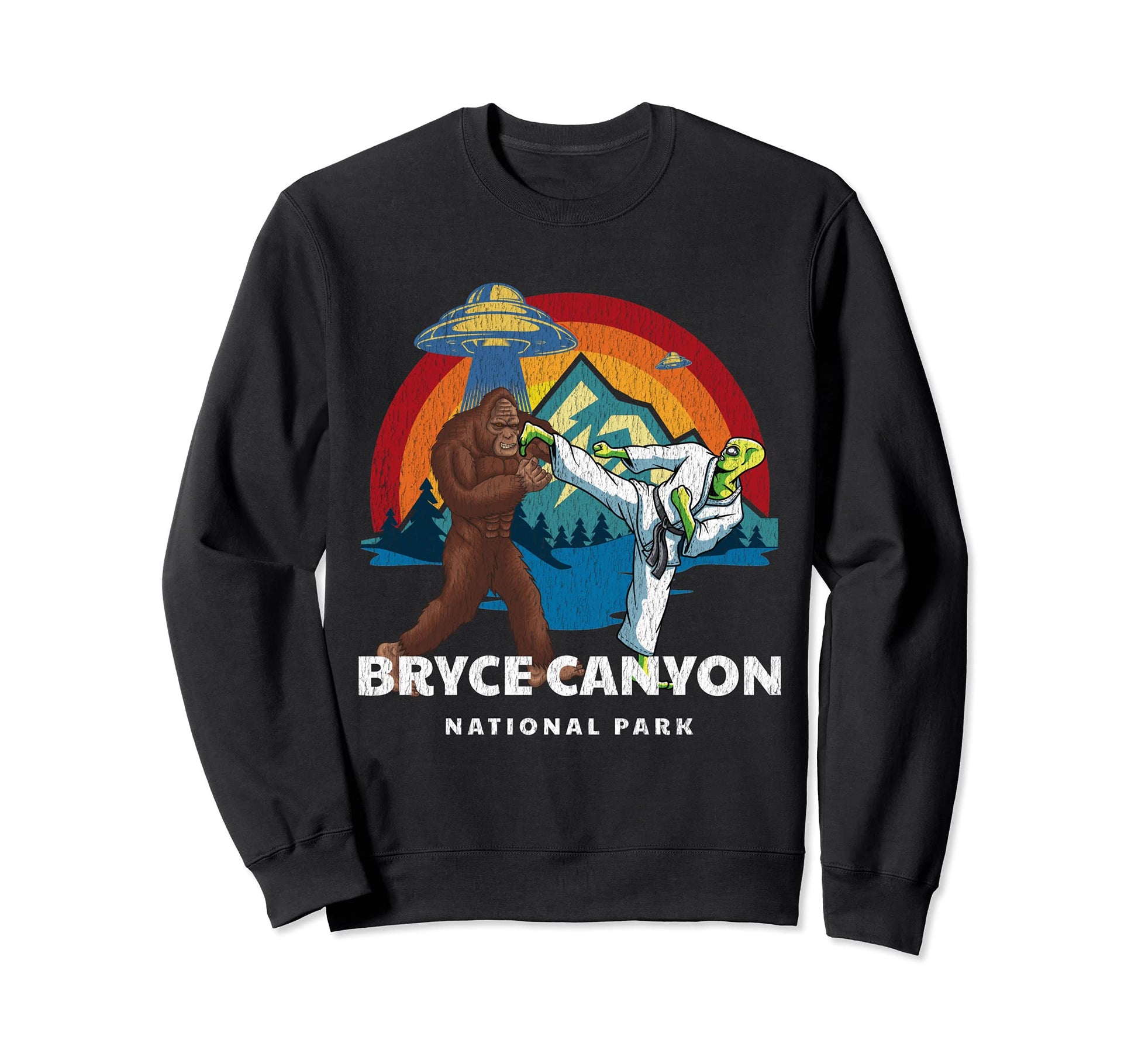 Bryce Canyon National Park Bigfoot Sweatshirt - Graphic Print Men Women - T-Shirt, Sweatshirt, Hoodie