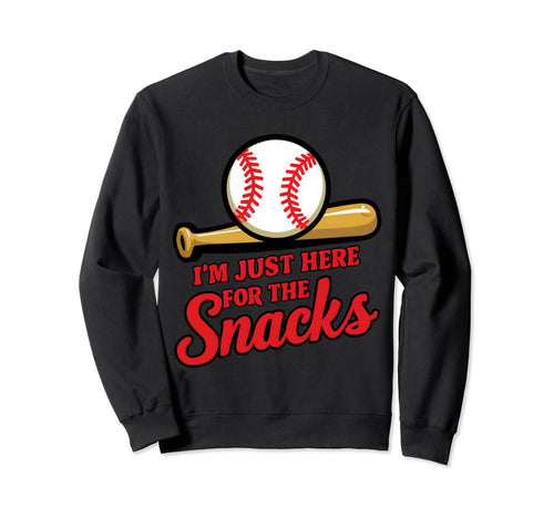 Im Just Here Snacks Baseball Brother Sweatshirt - Unique Graphic Unisex - T-Shirt, Sweatshirt, Hoodie