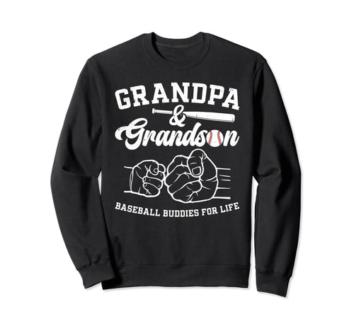 Baseball Buddies Baseball Grandpa Sweatshirt - Custom Art Print Unisex - T-Shirt, Sweatshirt, Hoodie