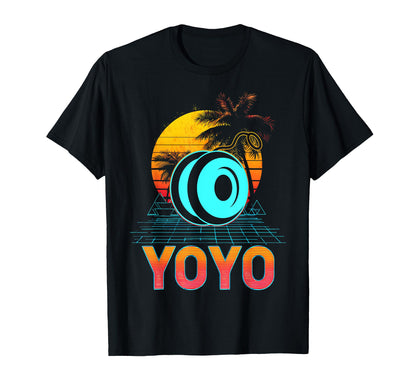 Yoyo Toy Vaporwave Aesthetic Sunset T-Shirt - Minimalist Print for Adults - T-Shirt, Sweatshirt, Hoodie