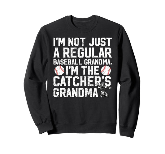 Im Baseball Catcher Grandma Sweatshirt - Novelty Apparel for Adults - T-Shirt, Sweatshirt, Hoodie