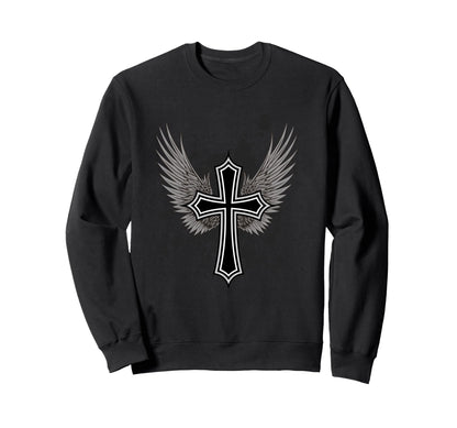 Y2K Aesthetic Cross 90S 2000S Biker Sweatshirt - Unique Graphic Men Women - T-Shirt, Sweatshirt, Hoodie