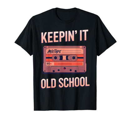 Old School Hip Hop 80S 90S Cassette Tape T-Shirt - Custom Art Print Unisex - T-Shirt, Sweatshirt, Hoodie
