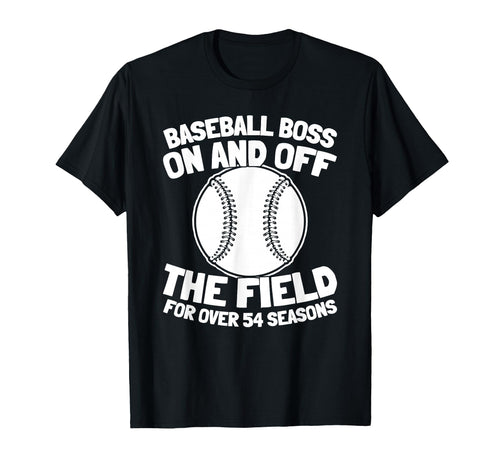 54Th Birthday Baseballer Team Player T-Shirt - Fun Novelty Design Unisex - T-Shirt, Sweatshirt, Hoodie