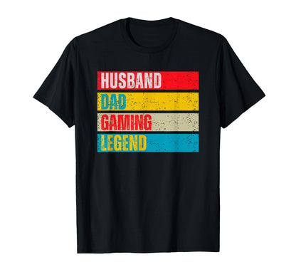 Mens Husband Dad Gaming Legend T-Shirt - Streetwear Style for Adults - T-Shirt, Sweatshirt, Hoodie