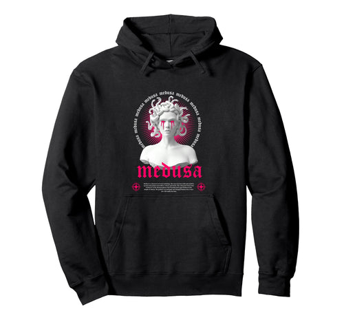Medusa Sculpture Greek Aesthetic Edgy Hoodie - Aesthetic Graphic Men Women - T-Shirt, Sweatshirt, Hoodie