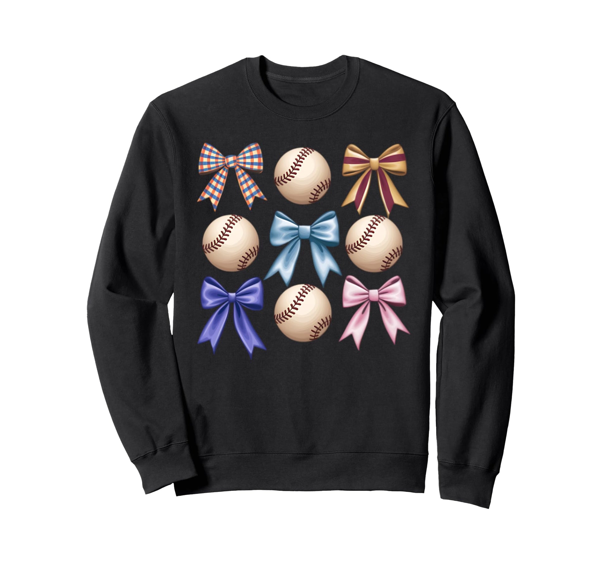 Baseball Coquette Bow Mom Sister Sweatshirt - Streetwear Style Men Women - T-Shirt, Sweatshirt, Hoodie