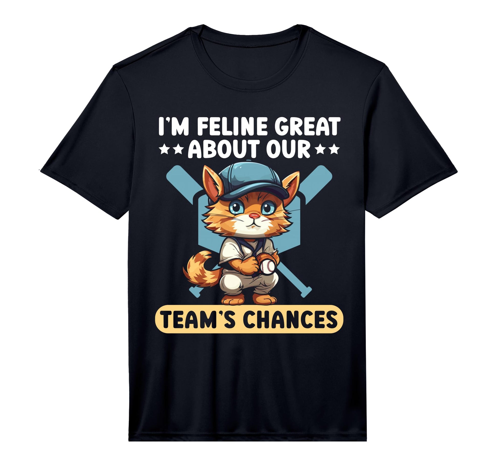 Cat Baseball Lover Baseball Player T-Shirt - Aesthetic Graphic for Adults - T-Shirt, Sweatshirt, Hoodie