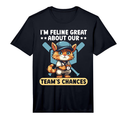 Cat Baseball Lover Baseball Player T-Shirt - Aesthetic Graphic for Adults - T-Shirt, Sweatshirt, Hoodie