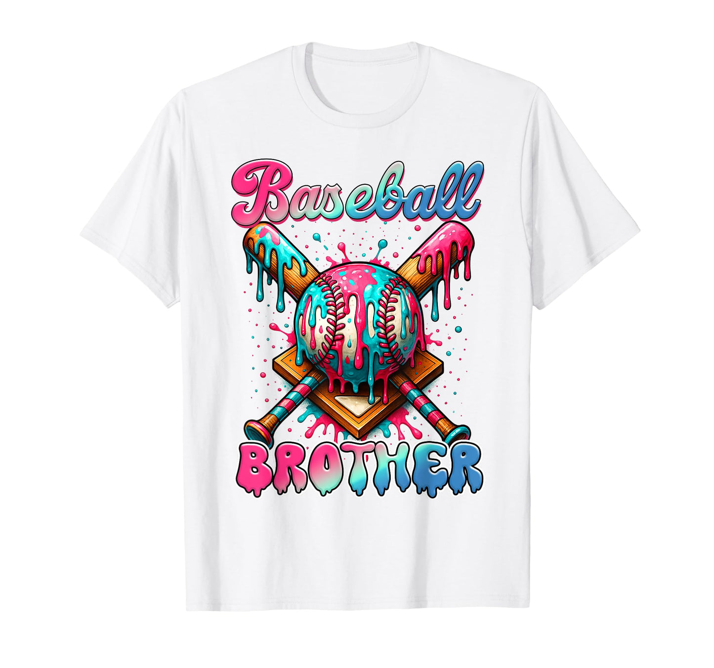 Baseball Brother Game Day Vibes Ice T-Shirt - Trendy Graphic Men Women - T-Shirt, Sweatshirt, Hoodie