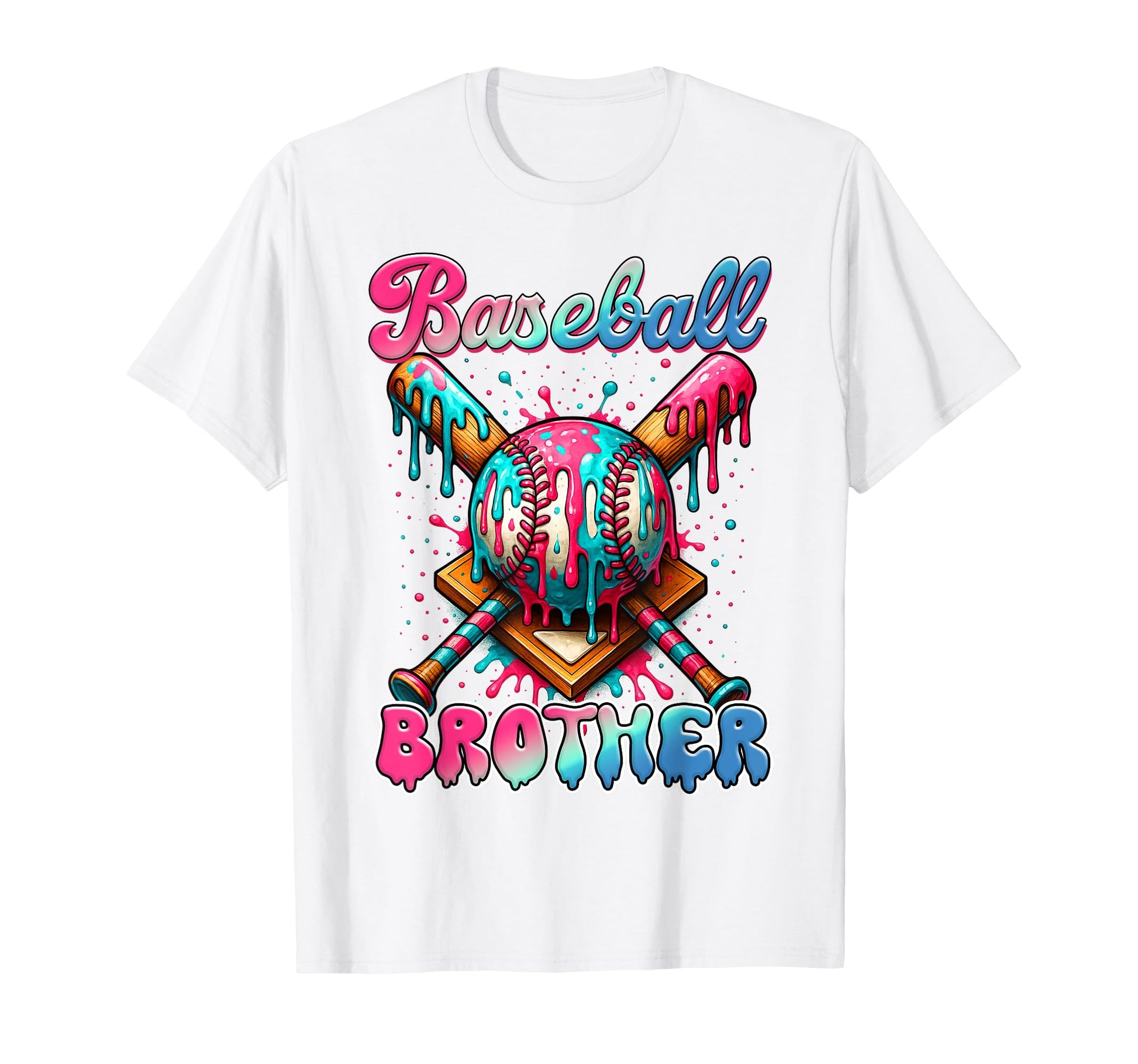 Baseball Brother Game Day Vibes Ice T-Shirt - Trendy Graphic Men Women - T-Shirt, Sweatshirt, Hoodie
