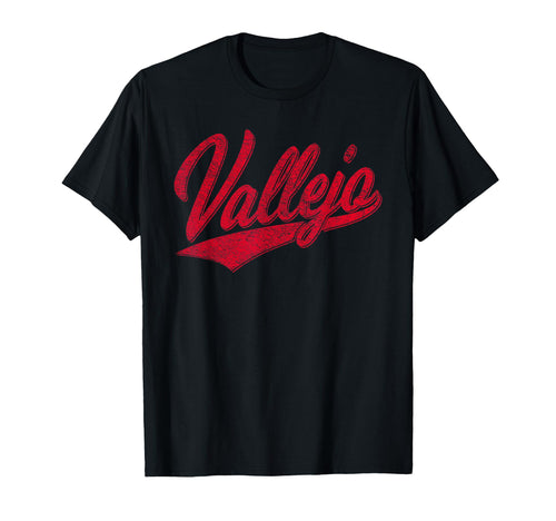 Vallejo California Varsity Script T-Shirt - Fun Novelty Design Unisex - T-Shirt, Sweatshirt, Hoodie