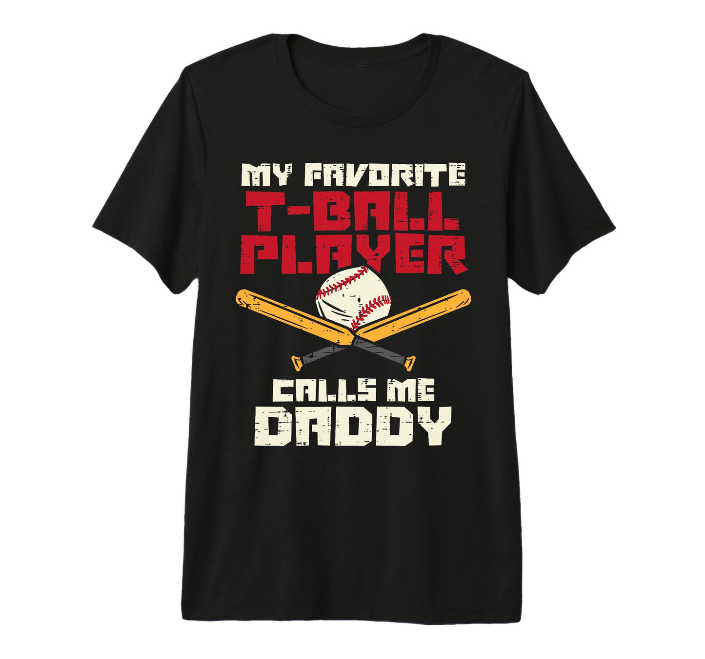 Favorite Tball Player Daddy Baseball T-Shirt - Trendy Graphic for Adults - T-Shirt, Sweatshirt, Hoodie