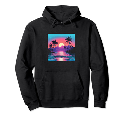 Vaperwave Aesthetic Glitch Anime Hoodie - Graphic Print Men Women - T-Shirt, Sweatshirt, Hoodie