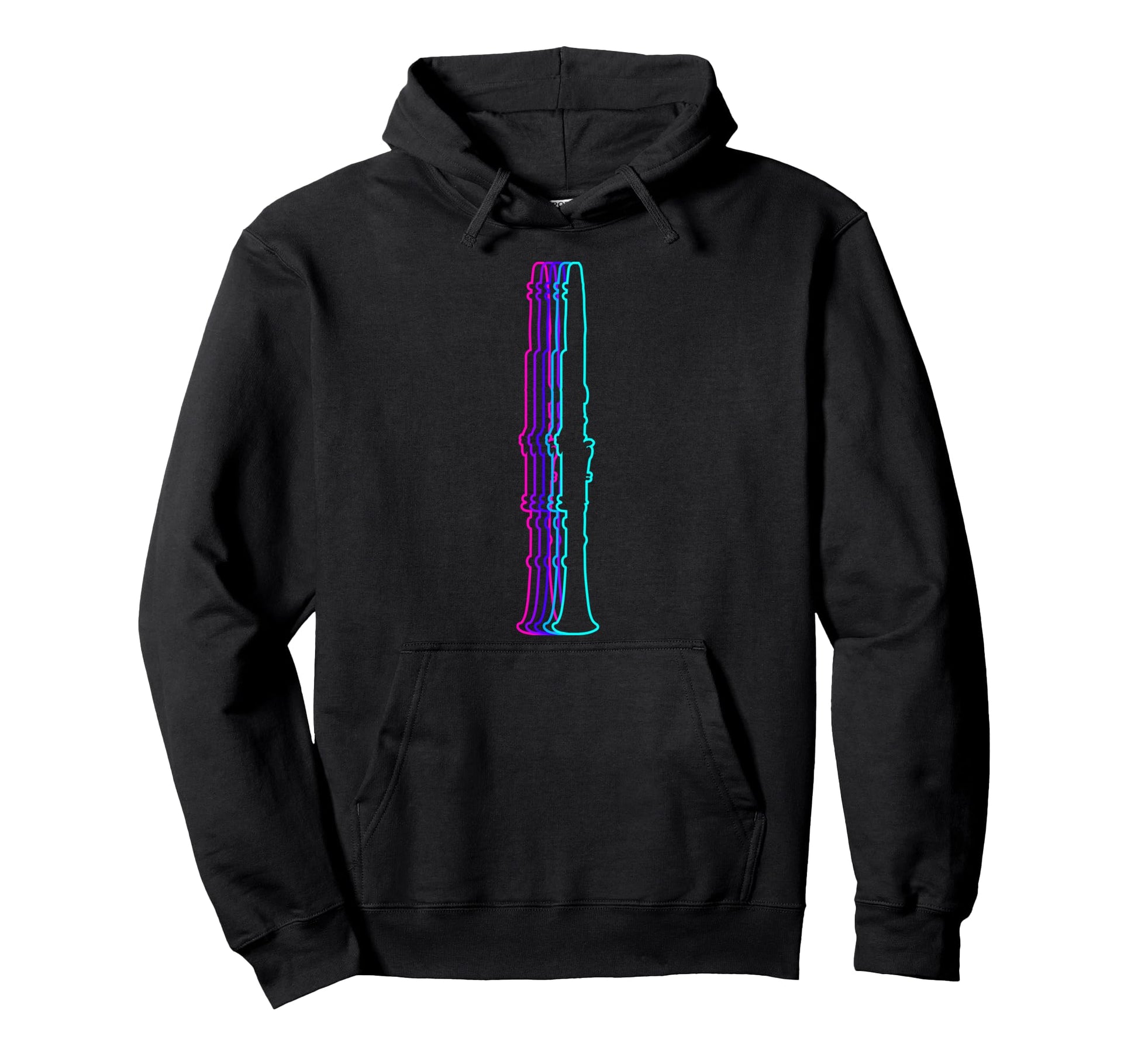 Clarinet Instrument Clarinetist Vaporwave Hoodie - Streetwear Style Unisex - T-Shirt, Sweatshirt, Hoodie
