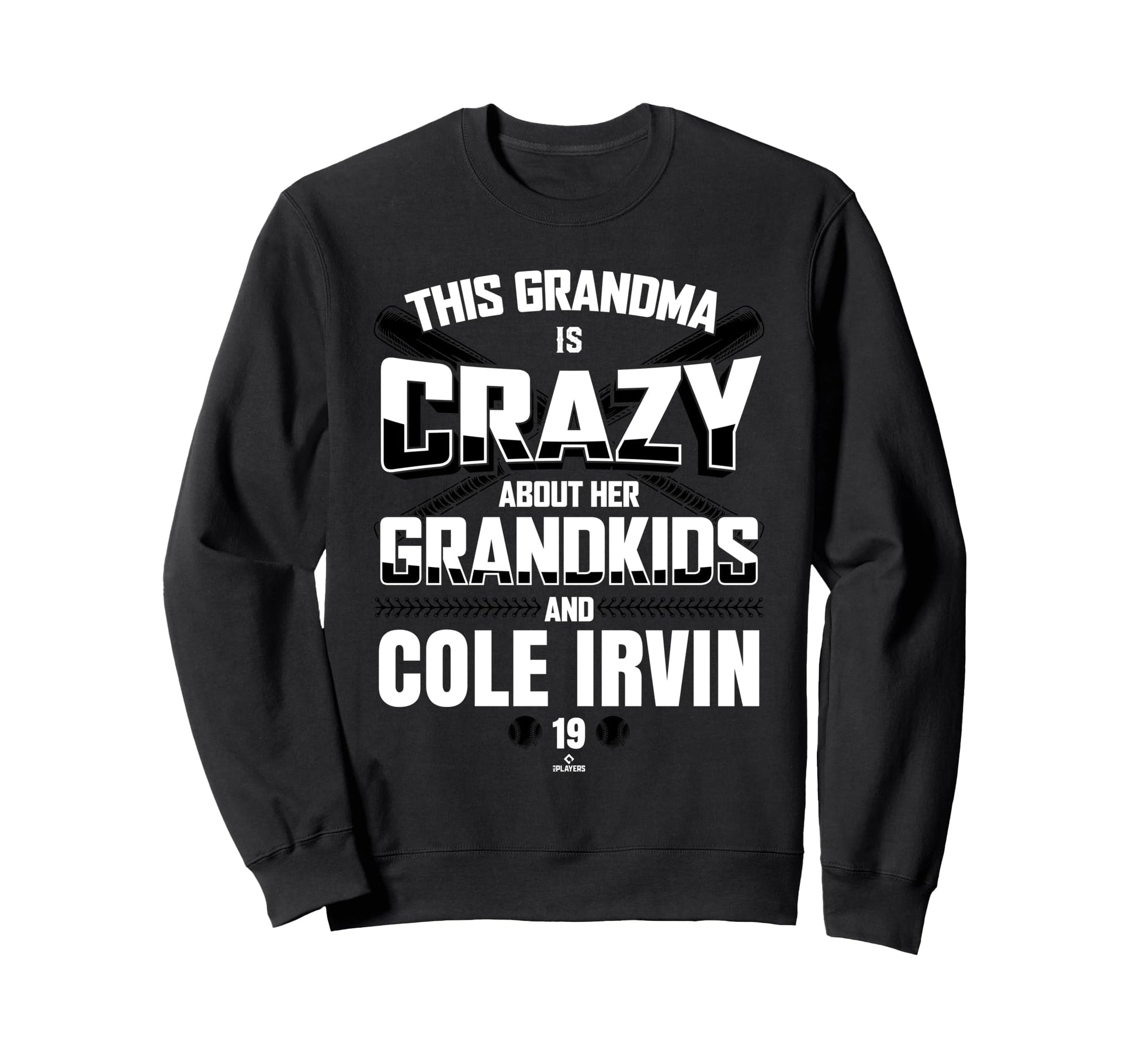 Grandma Crazy Cole Irvin Baltimore Sweatshirt - Trendy Graphic for Adults - T-Shirt, Sweatshirt, Hoodie