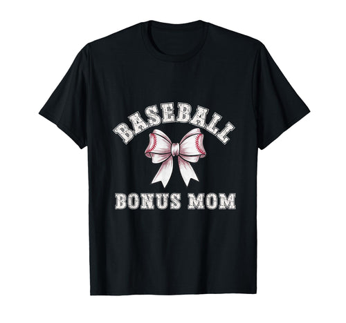 Coquette Baseball Bonus Mom Bow Game T-Shirt - Minimalist Print Men Women - T-Shirt, Sweatshirt, Hoodie