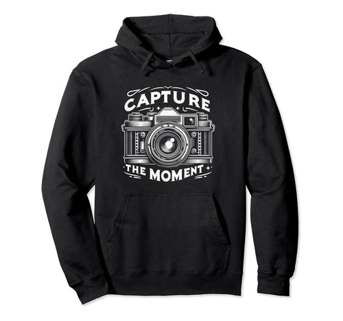 Camera Snapshot Capture Moment Hoodie - Minimalist Print Unisex - T-Shirt, Sweatshirt, Hoodie