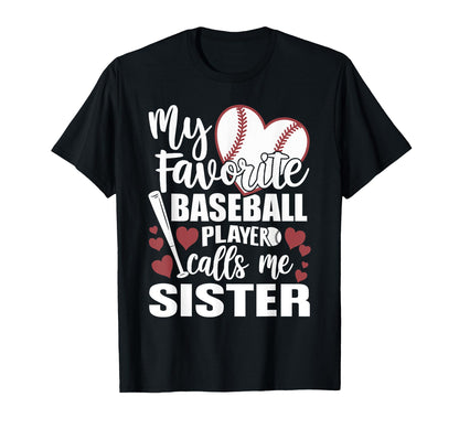 My Favorite Baseball Player Calls Me T-Shirt - Minimalist Print Men Women - T-Shirt, Sweatshirt, Hoodie