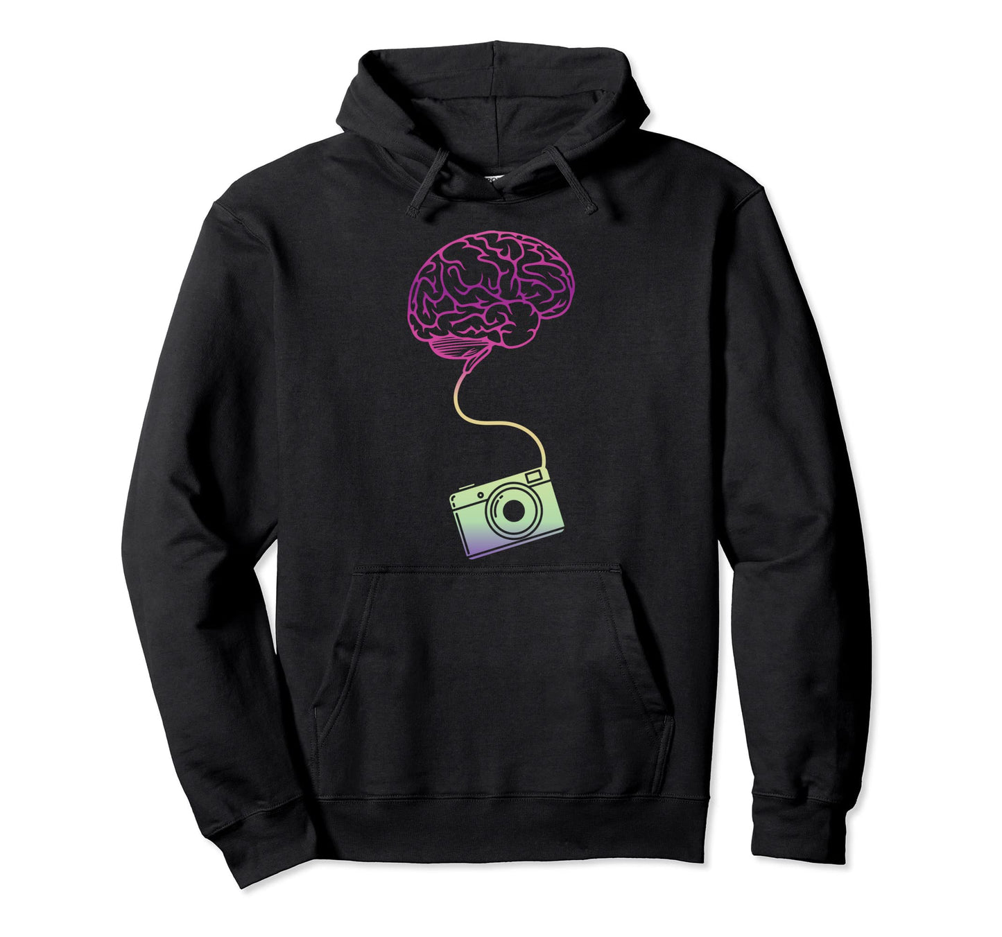 Photography Brain Camera Gift Hoodie - Aesthetic Graphic for Adults - T-Shirt, Sweatshirt, Hoodie