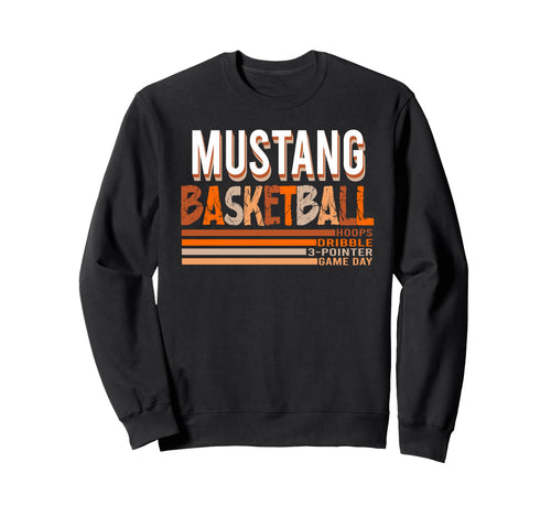 Mustang Basketball Mom Game Day Sweatshirt - Aesthetic Graphic Men Women - T-Shirt, Sweatshirt, Hoodie