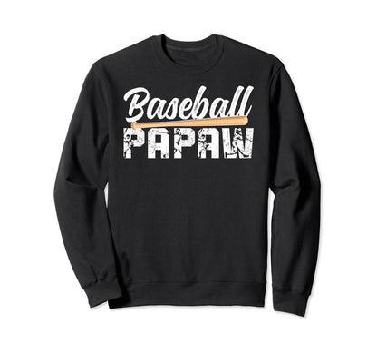 Baseball Papaw Grandpa Papaw Sweatshirt - Unique Graphic Men Women - T-Shirt, Sweatshirt, Hoodie