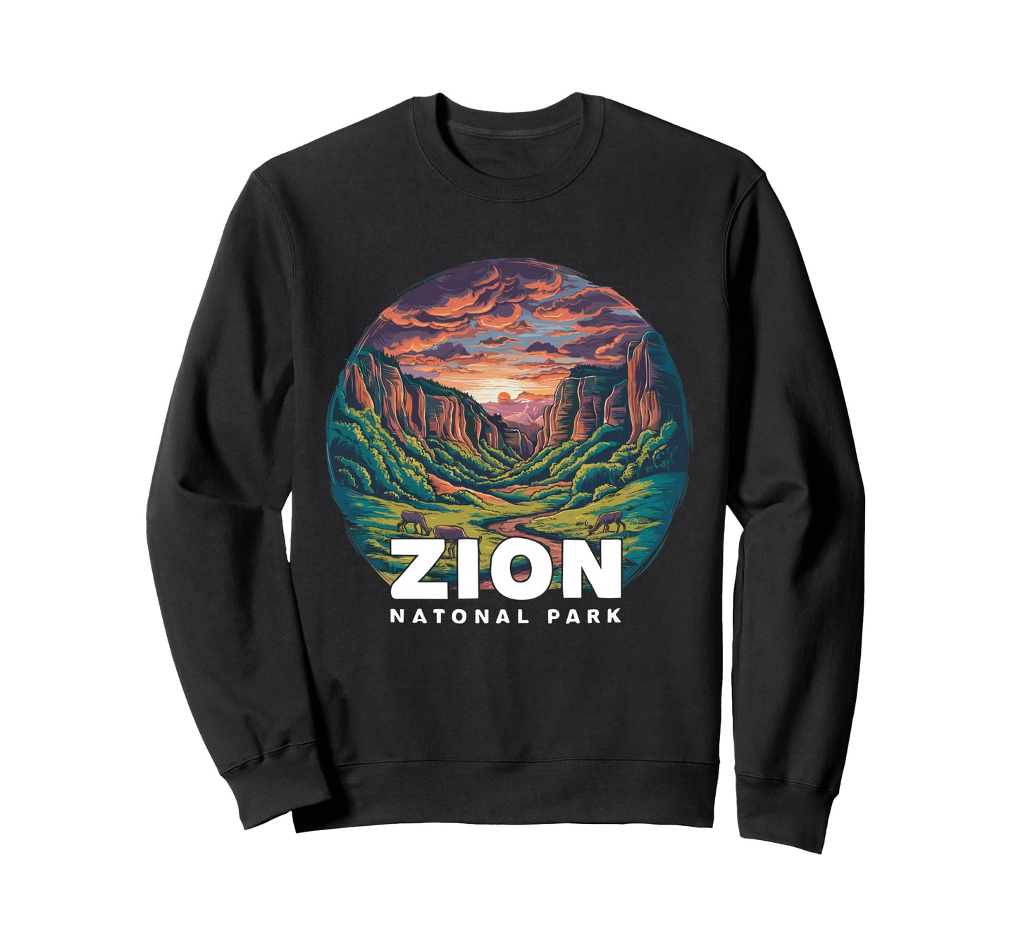 Zion National Park Utah Mount Zion Sweatshirt - Novelty Apparel Unisex - T-Shirt, Sweatshirt, Hoodie