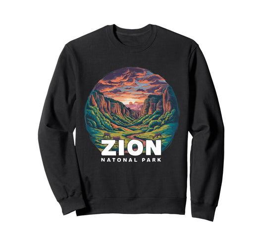 Zion National Park Utah Mount Zion Sweatshirt - Novelty Apparel Unisex - T-Shirt, Sweatshirt, Hoodie