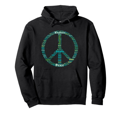 Kindness Equality Love Hope Diversity Hoodie - Aesthetic Graphic Unisex - T-Shirt, Sweatshirt, Hoodie
