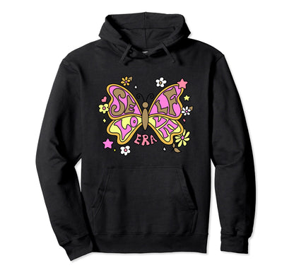 Self Love Era Butterfly Psychedelic Hoodie - Novelty Apparel for Adults - T-Shirt, Sweatshirt, Hoodie