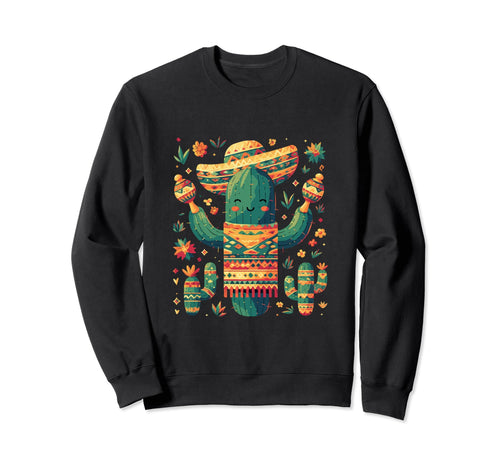 Cactus Serape Succulent Plant Sweatshirt - Custom Art Print for Adults - T-Shirt, Sweatshirt, Hoodie