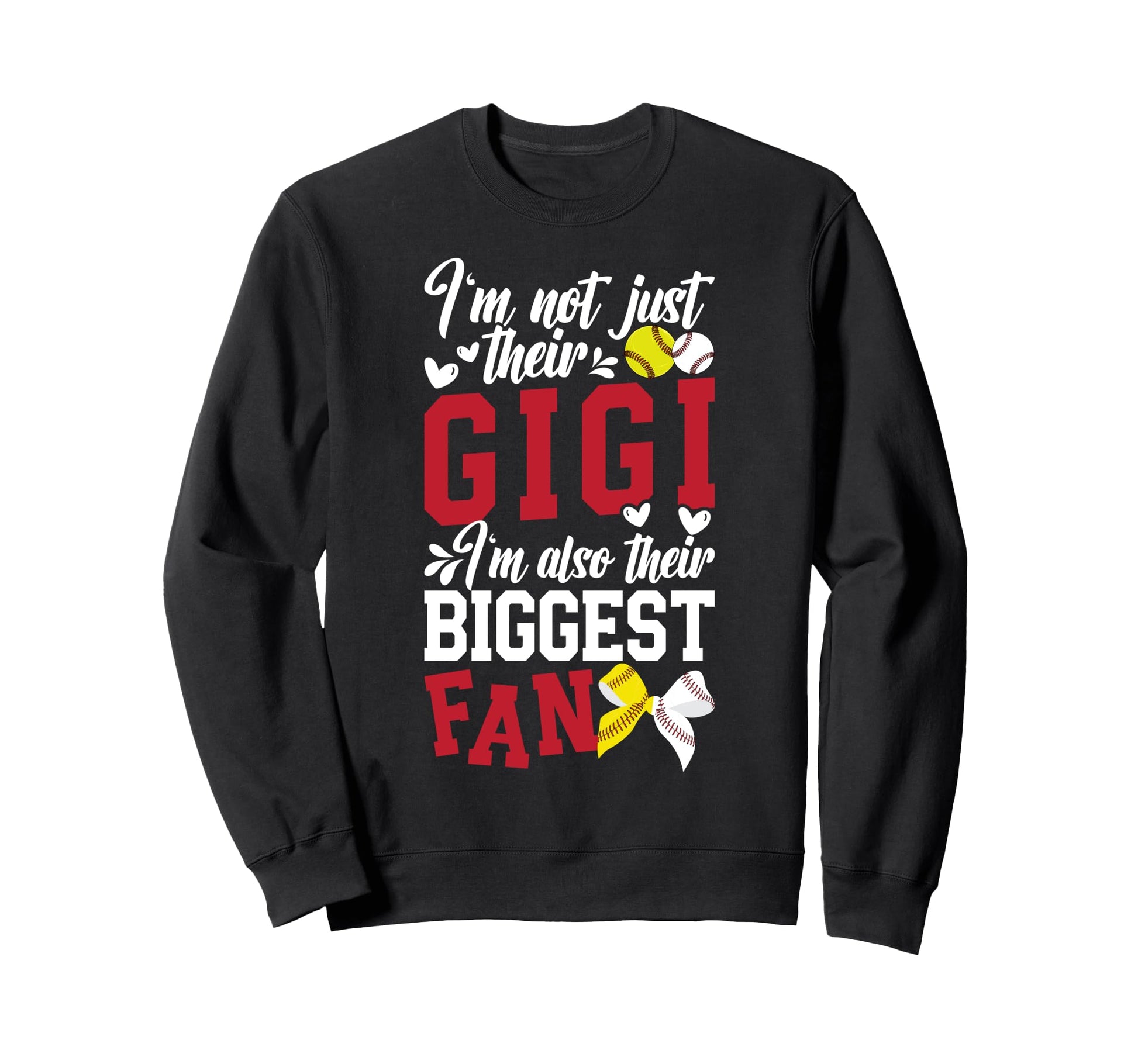 Their Biggest Fan Softball Baseball Sweatshirt - Novelty Apparel Men Women - T-Shirt, Sweatshirt, Hoodie