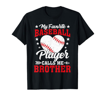 My Favorite Baseball Player Calls Me T-Shirt - Aesthetic Graphic Unisex - T-Shirt, Sweatshirt, Hoodie
