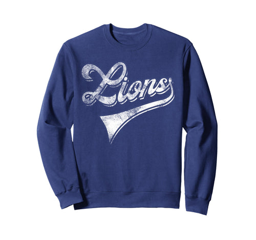 Lions School Sports Fan Team Sweatshirt - Casual Everyday Wear for Adults - T-Shirt, Sweatshirt, Hoodie