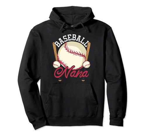 Baseball Lover Nana Retired Grandma Hoodie - Minimalist Print for Adults - T-Shirt, Sweatshirt, Hoodie