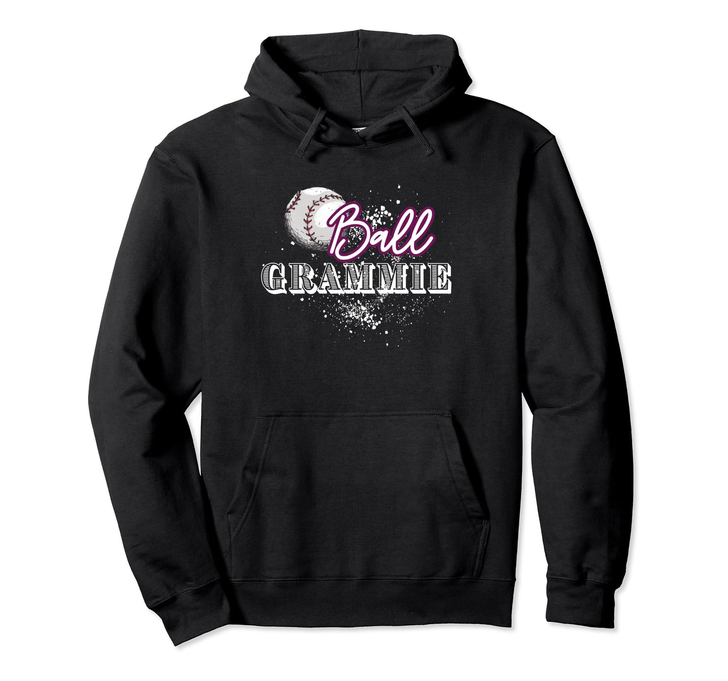 Ball Grammie Baseball Softball Hoodie - Casual Everyday Wear Unisex - T-Shirt, Sweatshirt, Hoodie
